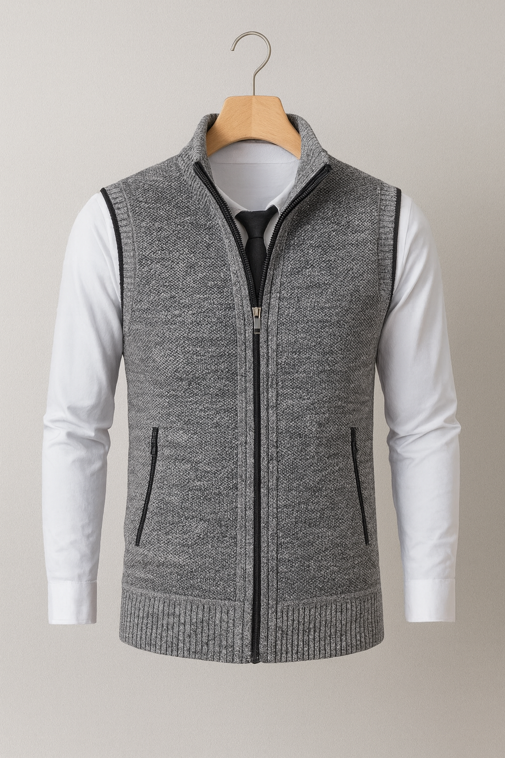 Elegant Vest with Full Zip - Mayford