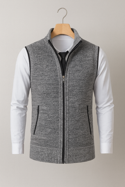 Elegant Vest with Full Zip - Mayford
