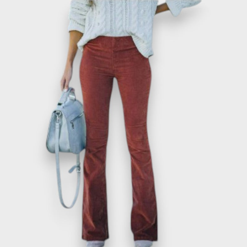 Chloe I Cord Trousers with Flared Leg