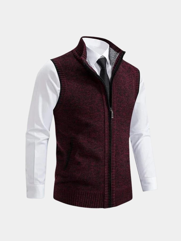 Elegant Vest with Full Zip - Mayford